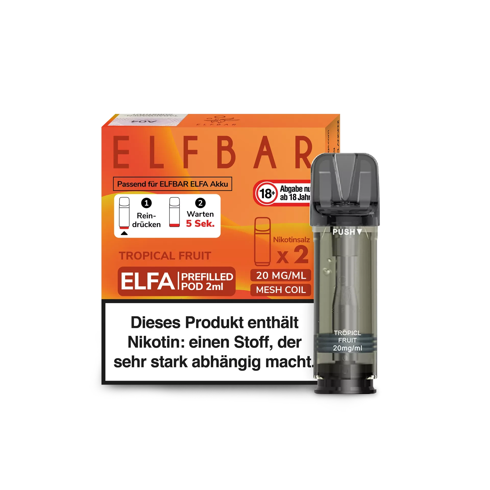 ELFBAR ELFA Pod 2er Pack 20mg/ml - verschiedene Sorten Elfbar